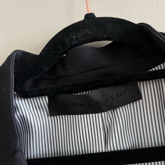 Jenni Kayne Blazer Black Woman's Medium NWOT Cotton Linen Classic‎ Business - Picture 6 of 8